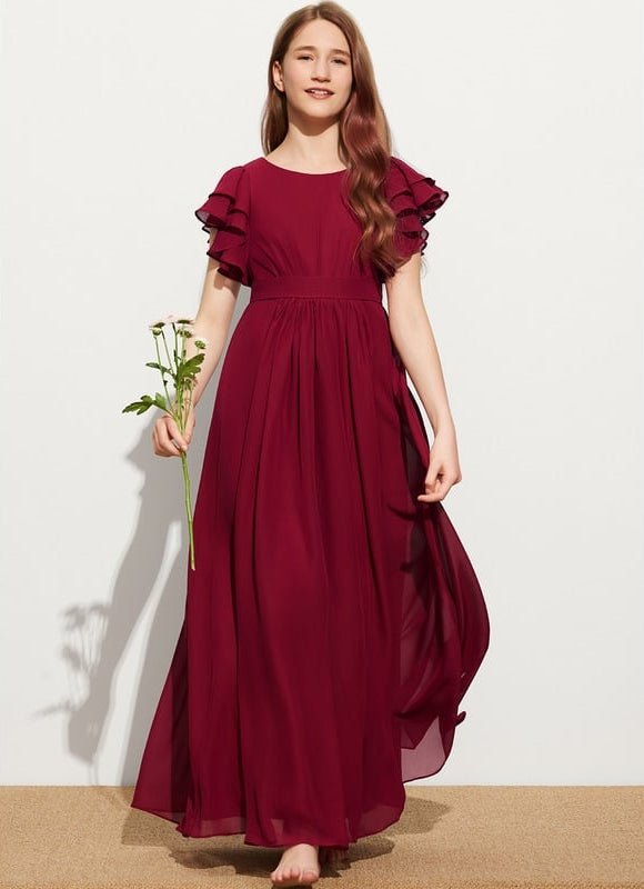 Robe Chic Mousseline Prune