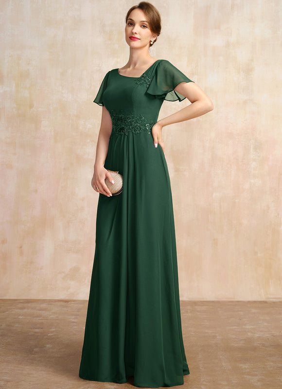Robe Chic Col Flottant Émeraude - gallery 2