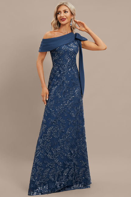 Robe De Soirée Chic Bleu Roi - gallery 5
