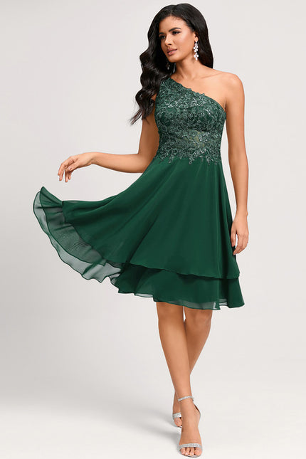 Robe Chic Émeraude Festive