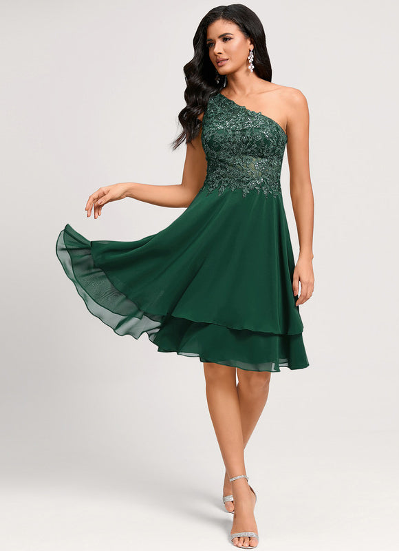 Robe Chic Émeraude Festive