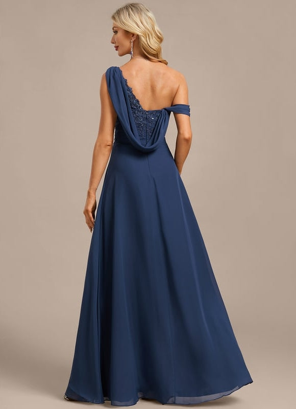 Robe Chic Drapée Asymétrique - gallery 6