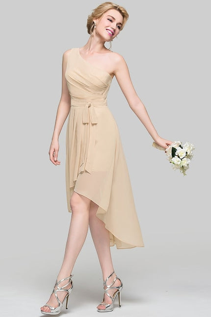 Robe Chic Asymétrique Écrue - gallery 3