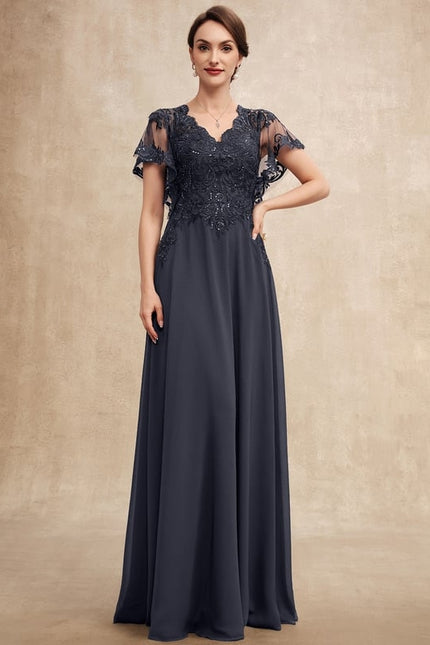 Robe Chic Longue Bleu Cobalt