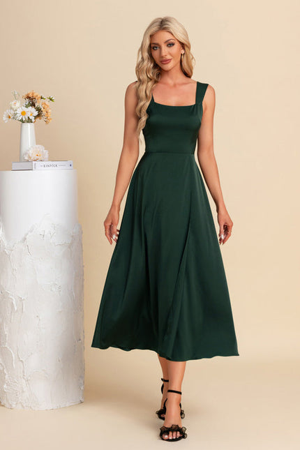 Robe Chic Satinée Midi - gallery 1