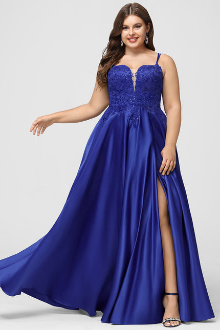 Robe Chic Bleu Satinée - gallery 6