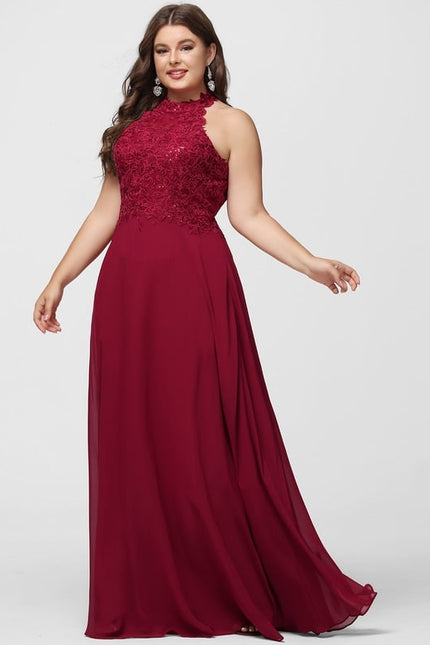 Robe Chic Bordeaux Dentelle Élégante - gallery 5