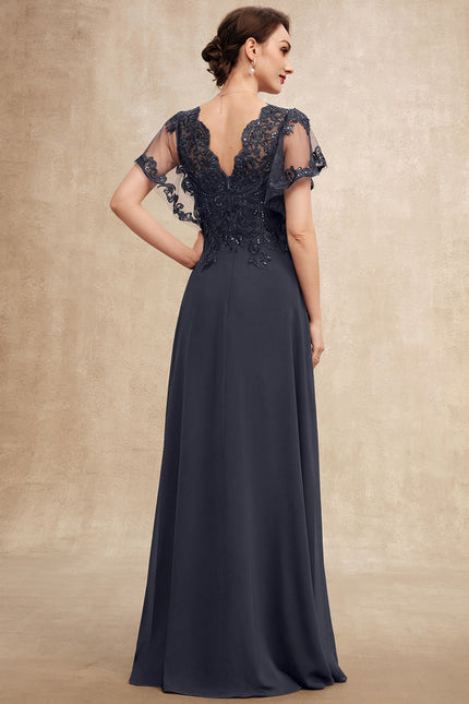 Robe Chic Longue Bleu Cobalt - gallery 3