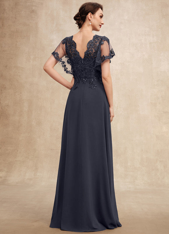 Robe Chic Longue Bleu Cobalt - gallery 3