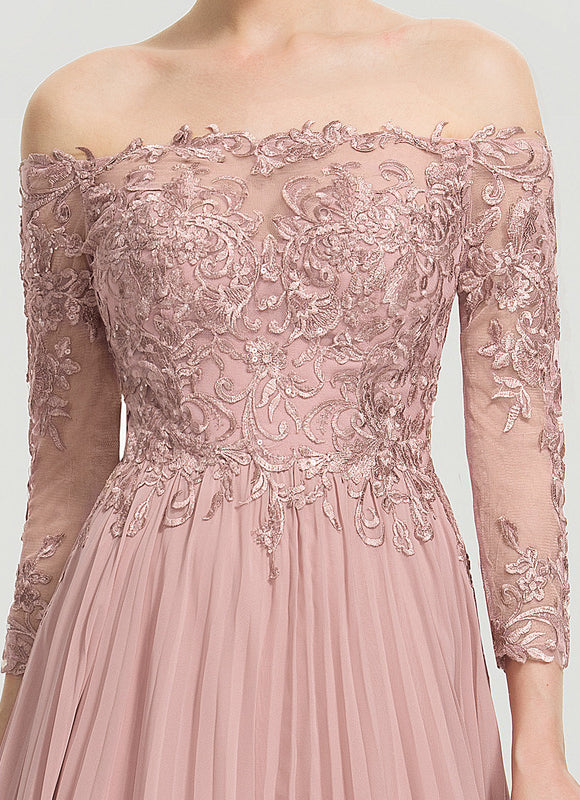 Robe Chic Longue Rose Plissée - gallery 3