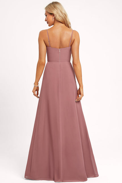Robe Chic Mousseline Rose - gallery 2