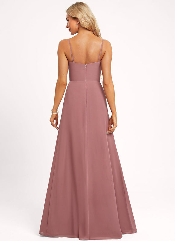 Robe Chic Mousseline Rose - gallery 2