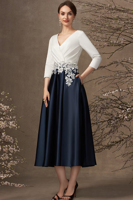 Robe Chic Élégance Bicolore