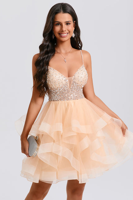 Robe Chic Tulle Pailletée - gallery 1