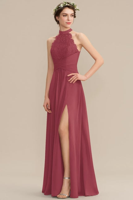 Robe Chic Gris Perle Dentelle Élégante - gallery 2