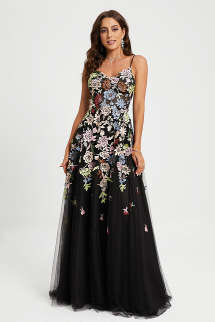 Robe Chic Fleurir Sombre - gallery 2