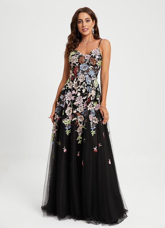 Robe Chic Fleurir Sombre - gallery 2