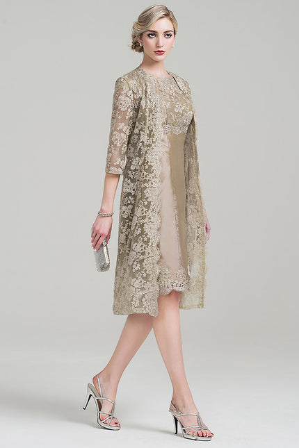 Robe Chic Dentelle Olive - gallery 3