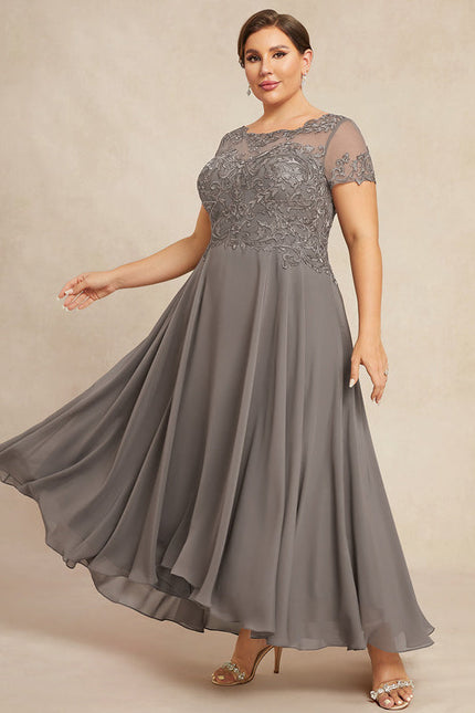 Robe Chic Illusion Grise - gallery 6