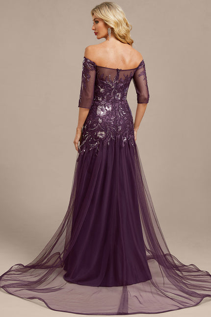 Robe Chic Élégante Mauve - gallery 6
