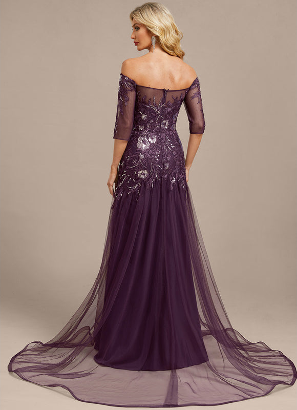 Robe Chic Élégante Mauve - gallery 6