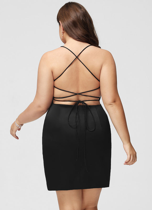 Robe Chic Satinée Ajustée - gallery 7