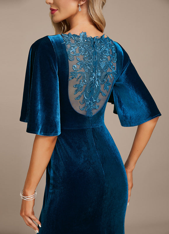 Robe Chic Bleu Canard Élégante - gallery 1