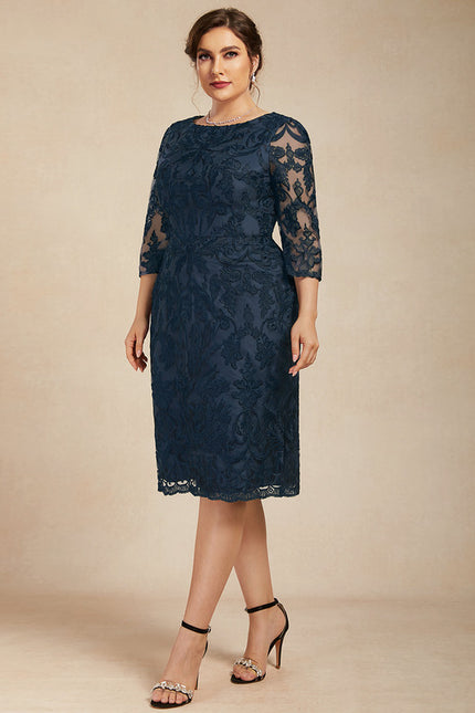 Robe Chic Cocktail Dentelle - gallery 8