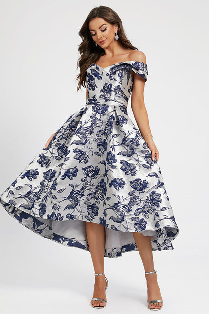 Robe Chic Fleur Satinée Élégante