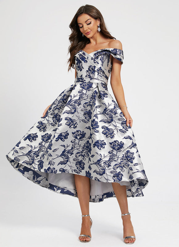 Robe Chic Fleur Satinée Élégante