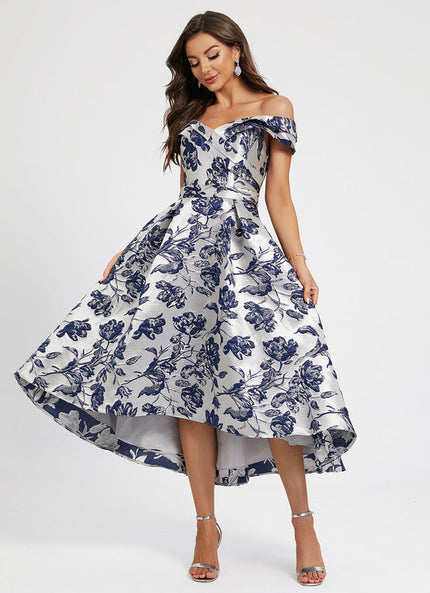 Robe Chic Fleur Satinée Élégante