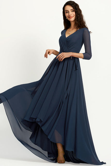 Robe Chic Drapé Azur Sublime - gallery 5