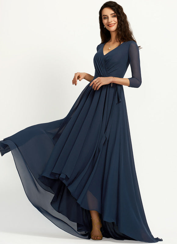 Robe Chic Drapé Azur Sublime - gallery 5
