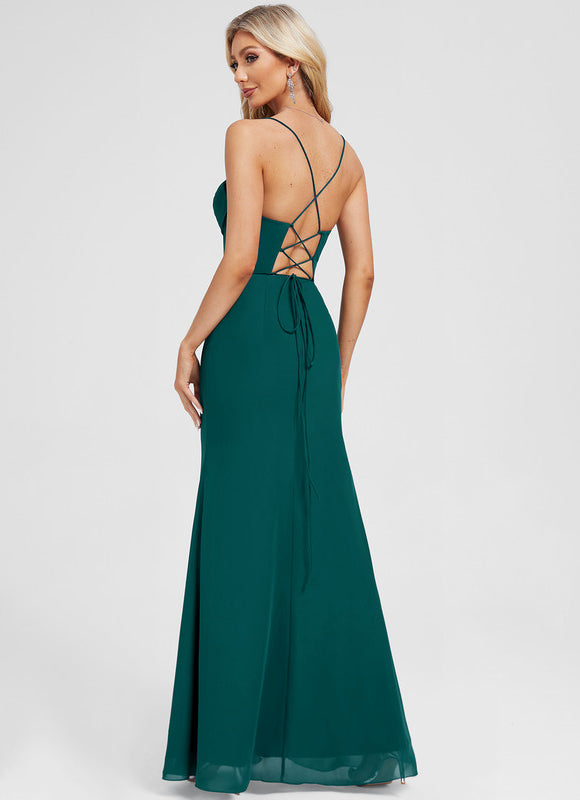 Robe Chic Velours Sombre Étoilé - gallery 1