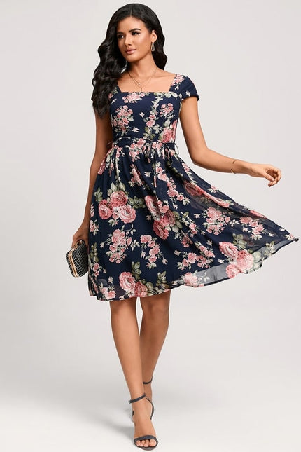 Robe Chic Florale Marine - gallery 5