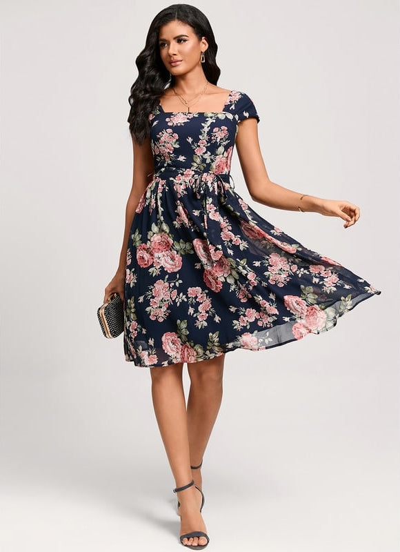 Robe Chic Florale Marine - gallery 5