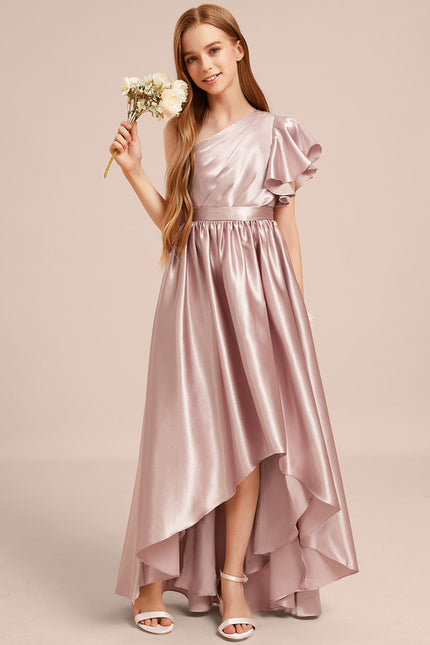 Robe Chic Satin Rose Clair - gallery 2