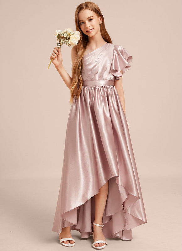 Robe Chic Satin Rose Clair - gallery 2
