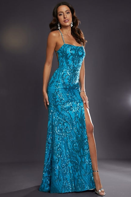 Robe Chic Pailletée Azur - gallery 5