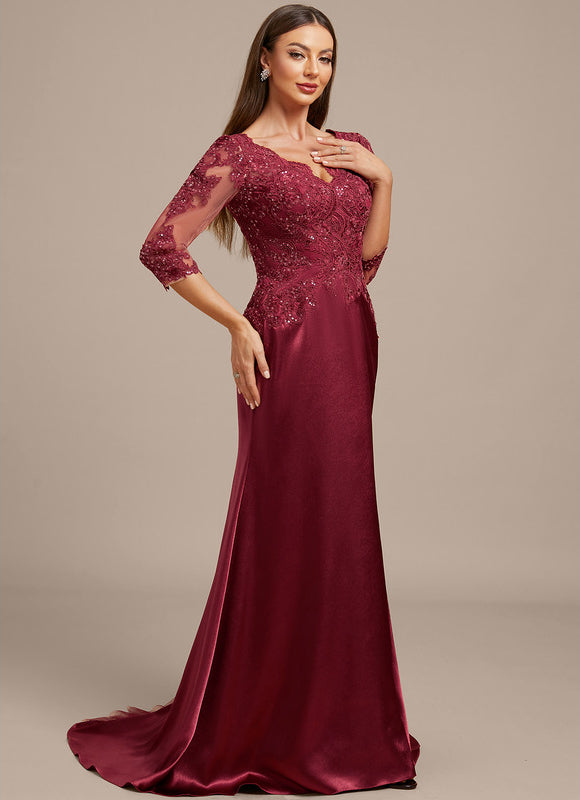 Robe Chic Élégante Bordeaux - gallery 6