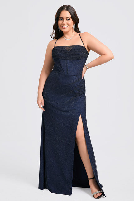 Robe Chic Bleu Nuit Scintillante - gallery 7