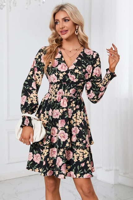 Robe Chic Fleurisson Noir - gallery 6