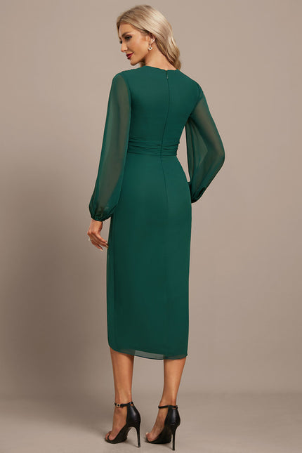Robe Chic Élégance Verte Moderne - gallery 5