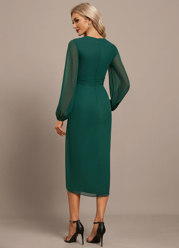 Robe Chic Élégance Verte Moderne - gallery 5