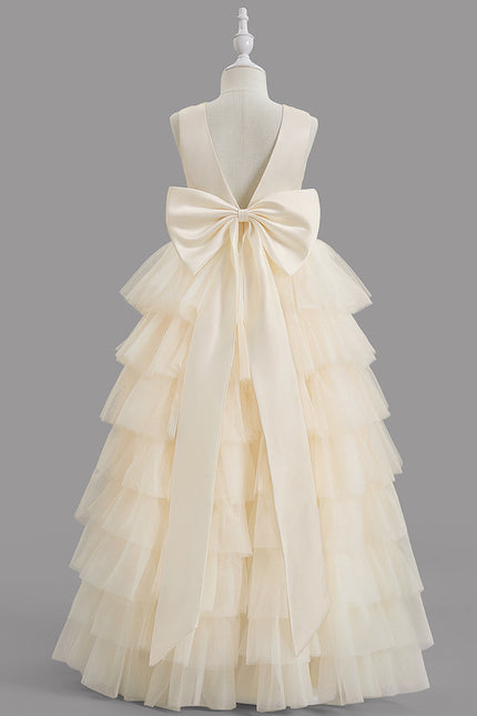 Robe Chic Princesse Tulle Écru
