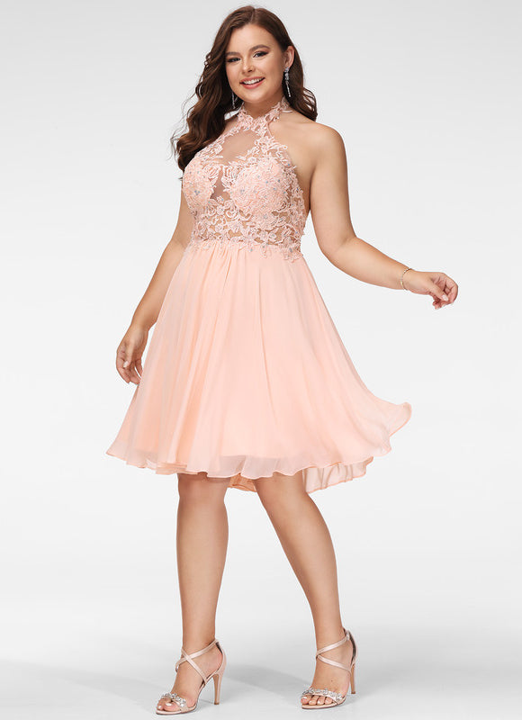 Robe Chic Élégance Pêche - gallery 9