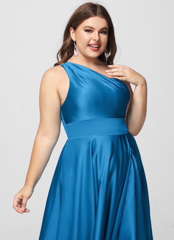 Robe Chic Satin Azur Éclatant - gallery 5