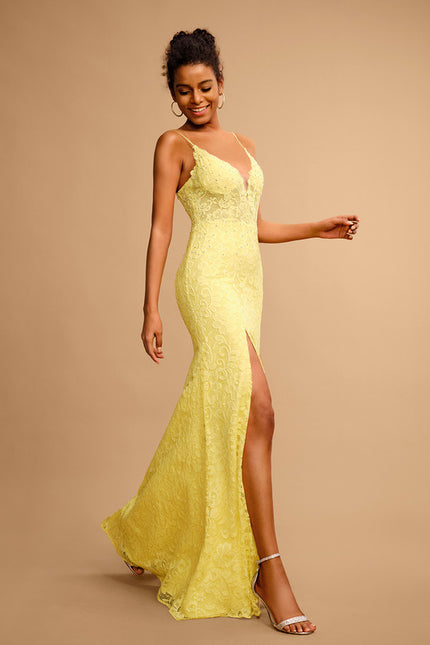 Robe Chic Jaune Éclatant - gallery 5