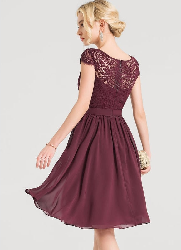 Robe Chic Chiffon Éclatante - gallery 2