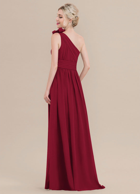Robe Chic Rouge Profond Flottant - gallery 1